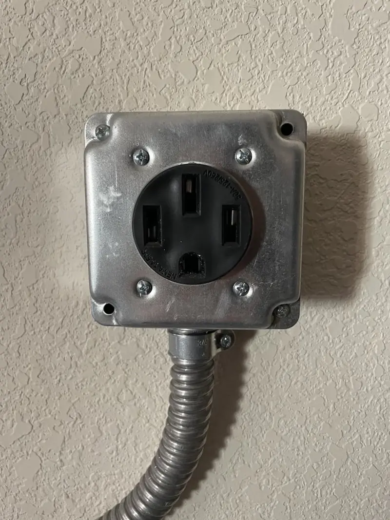 NEMA 14-50 outlet installed for Electrical Panel Upgrade in Richfield